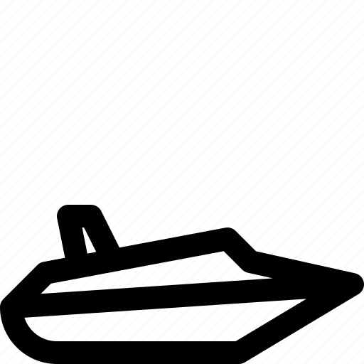 Transportation, vehicle, sea, ship, speedboat icon - Download on Iconfinder