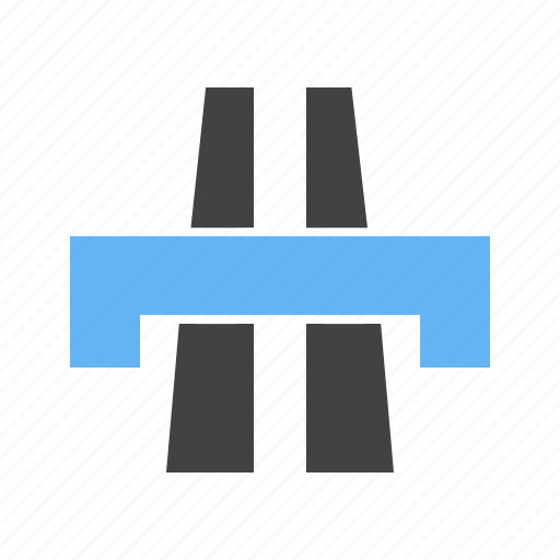 Bridge, crossing, junction, point, road, spot, travel icon - Download on Iconfinder