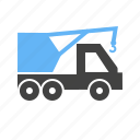 caterpillar, crane, dozer, loader, lorry, tractor, truck 