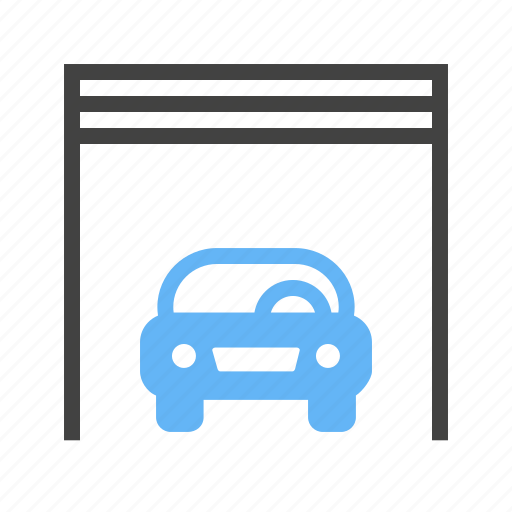 Automobile, car, car shop, garage, parking spot, vehicle icon - Download on Iconfinder