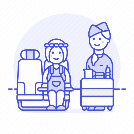 Personnel, transportation, cabin, stewardess, air, galley, crew icon - Download on Iconfinder