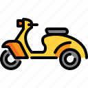 motorbike, motorcycle, scooter, transport, transportation