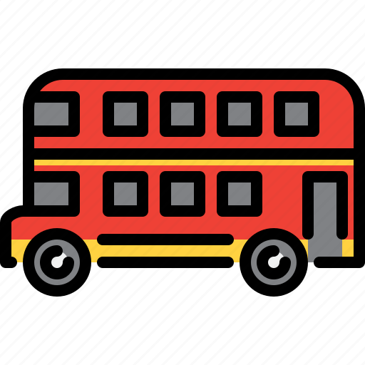 Bus, decker, double, london, transportation, travel, vehicle icon - Download on Iconfinder