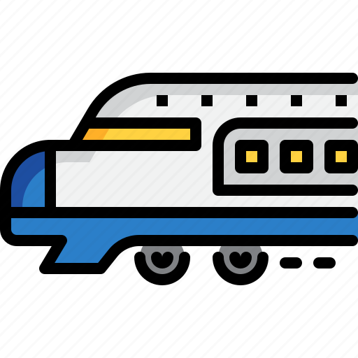 Bullet, train, transport, transportation, travel, vehicle icon - Download on Iconfinder