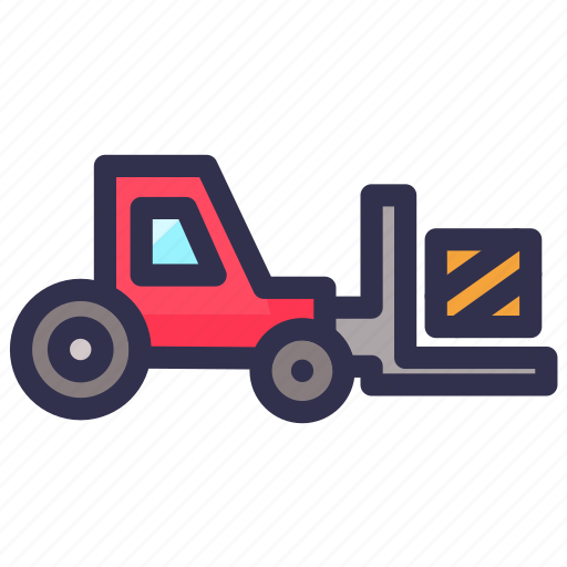 Box, forklift, logistic, warehouse icon - Download on Iconfinder