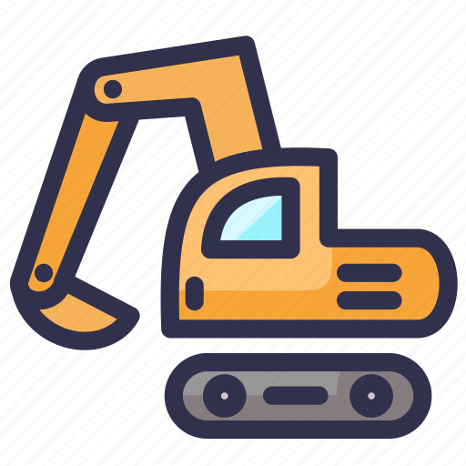 Bulldozer, construction, excavator, tracktor icon - Download on Iconfinder