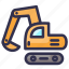 bulldozer, construction, excavator, tracktor 
