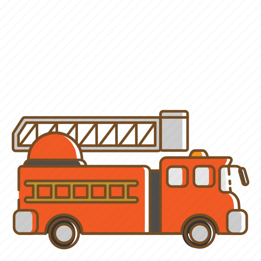 Fire, fire engine, transportation, vehicle icon - Download on Iconfinder
