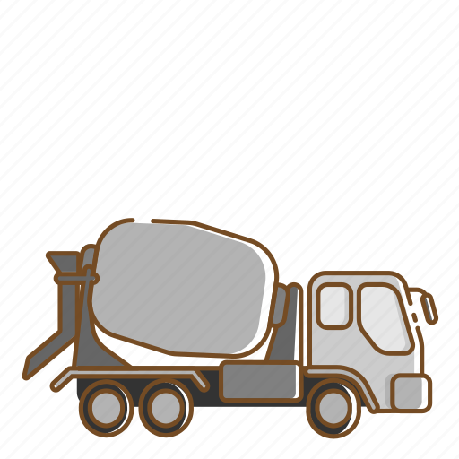 Mixer, transportation, truck, vehicle icon - Download on Iconfinder