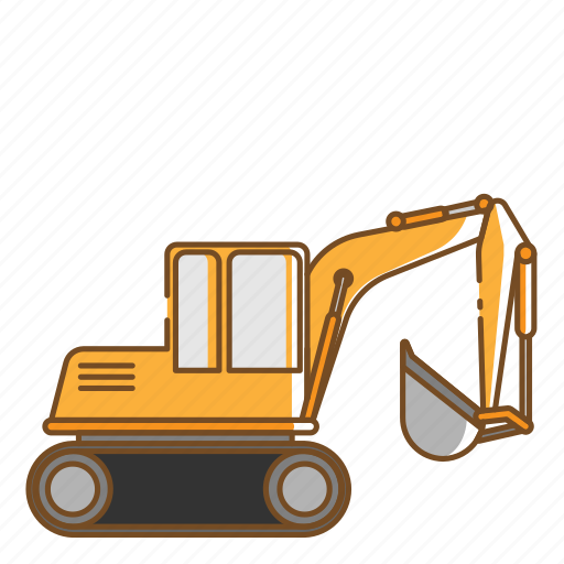 Excavator, transportation, vehicle icon - Download on Iconfinder