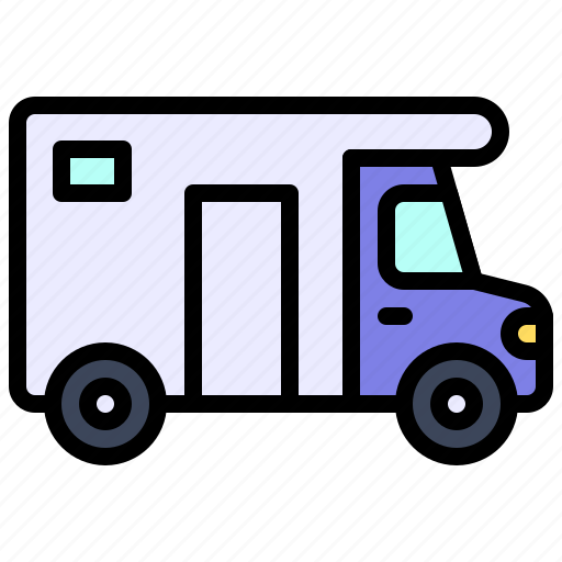 Transport, vehicle, campervan, van, camper, camping, car icon - Download on Iconfinder