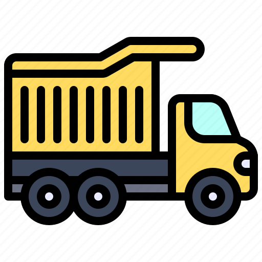 Transport, vehicle, dump truck, construction, garbage truck icon - Download on Iconfinder