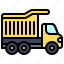 transport, vehicle, dump truck, construction, garbage truck 