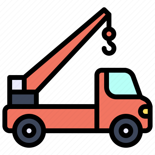 Transport, vehicle, towtruck, crane, transportation icon - Download on Iconfinder