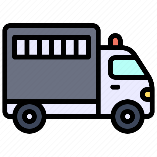 Transport, vehicle, prisoner transport truck, police, prison icon - Download on Iconfinder