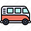 transport, vehicle, van, surf, sea, beach 
