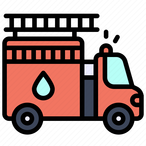 Transport, vehicle, firefighter, fire engine icon - Download on Iconfinder