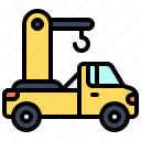 transport, vehicle, crane, towtruck