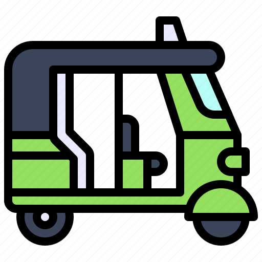 Transport, vehicle, tuk tuk, rickshaw, motor rickshaw icon - Download on Iconfinder