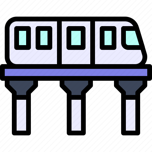 Transport, vehicle, sky train, public, transportation, train icon - Download on Iconfinder