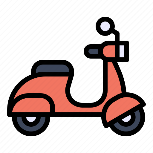 Transport, vehicle, bike, delivery, scooter, motorbike icon - Download on Iconfinder