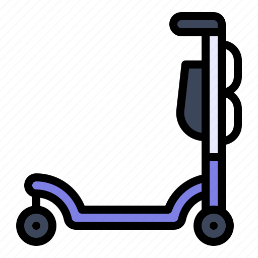 Transport, vehicle, scooter, folding, electric scooter icon - Download on Iconfinder
