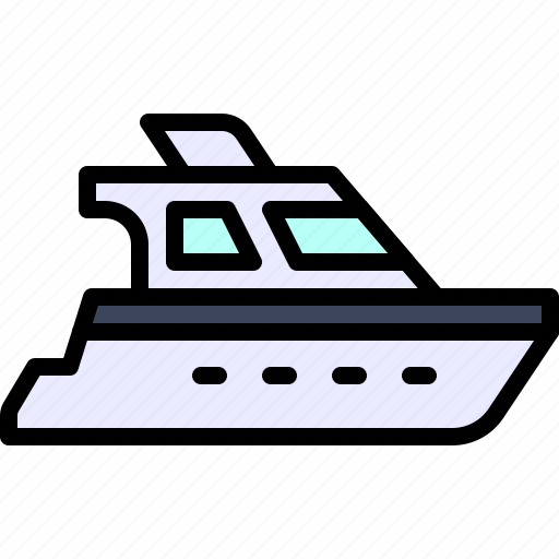Transport, vehicle, yacht, speed boat, luxury icon - Download on Iconfinder