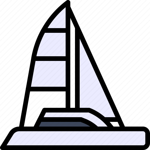 Transport, vehicle, catamaran, boat, watercraft icon - Download on Iconfinder