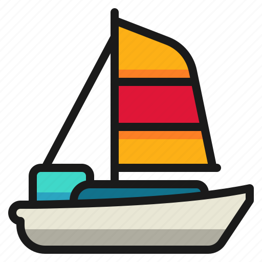 Boat, sailboat, sailing, ship, transportation, yacht icon - Download on Iconfinder