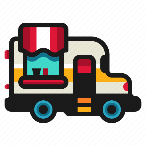 Delivery, food, transportation, truck, van icon - Download on Iconfinder