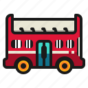 bus, decker, double, tourism, transportation, vehicle