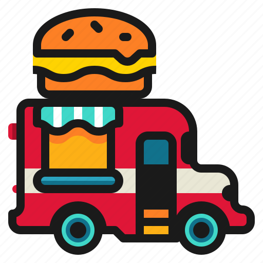 Delivery, fast, food, hamburger, shop, truck icon - Download on Iconfinder