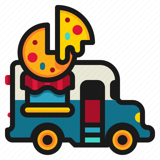 Delivery, fast, food, pizza, shop, truck icon - Download on Iconfinder