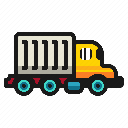 Delivery, shipping, trailer, transport, transportation, truck, vehicle icon - Download on Iconfinder
