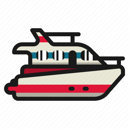 Boat, cruise, ship, travel, vacation, vehicle, yacht icon - Download on Iconfinder