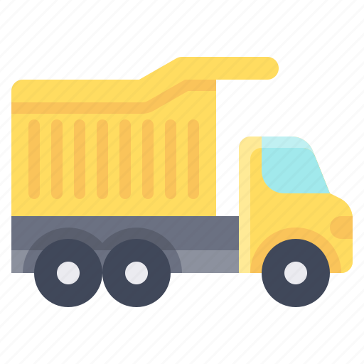 Transport, vehicle, dump truck, construction icon - Download on Iconfinder