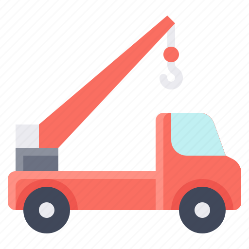 Transport, vehicle, crand, tow truck, emergency icon - Download on Iconfinder
