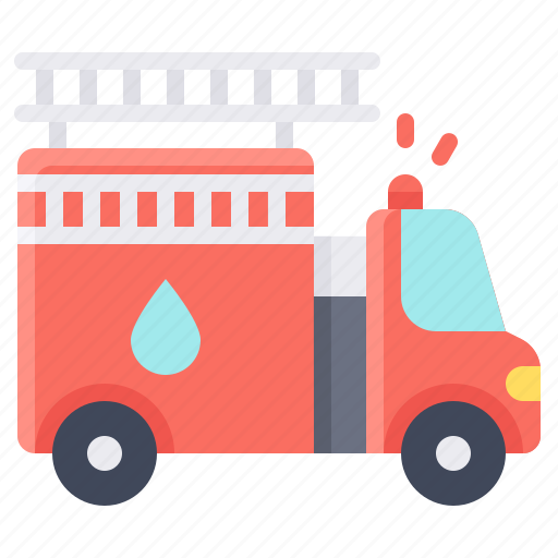 Transport, vehicle, firefighter, truck, emergency icon - Download on Iconfinder