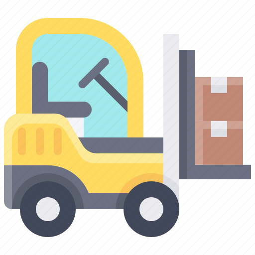 Transport, vehicle, forklift, industry, automobile, factory icon - Download on Iconfinder
