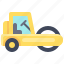 transport, vehicle, road roller truck, construction, heavy 