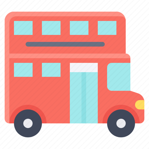 Transport, vehicle, double deck, bus, public transportation icon - Download on Iconfinder