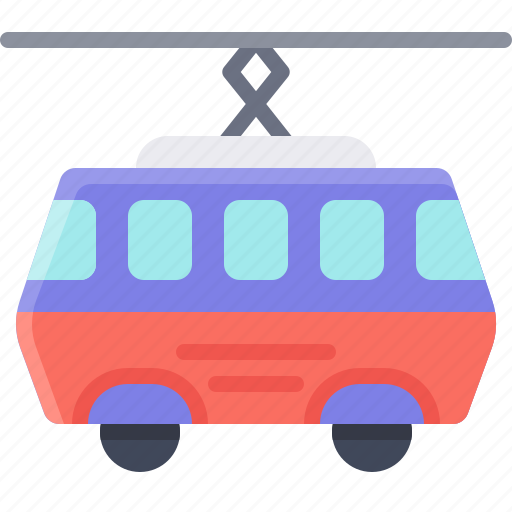 Transport, vehicle, tram, cable car, transportation, public transportation icon - Download on Iconfinder