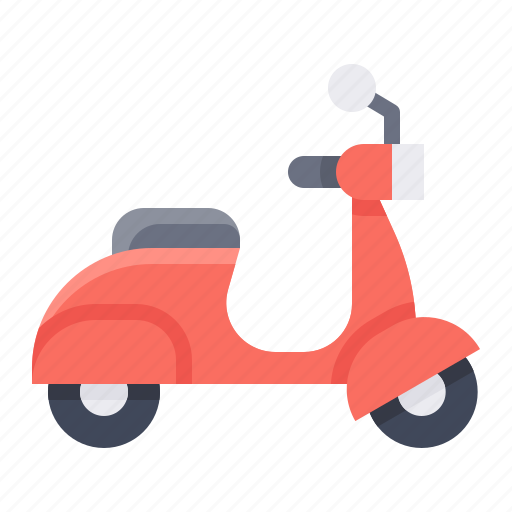 Transport, vehicle, bike, scooter, motorbike, delivery icon - Download on Iconfinder