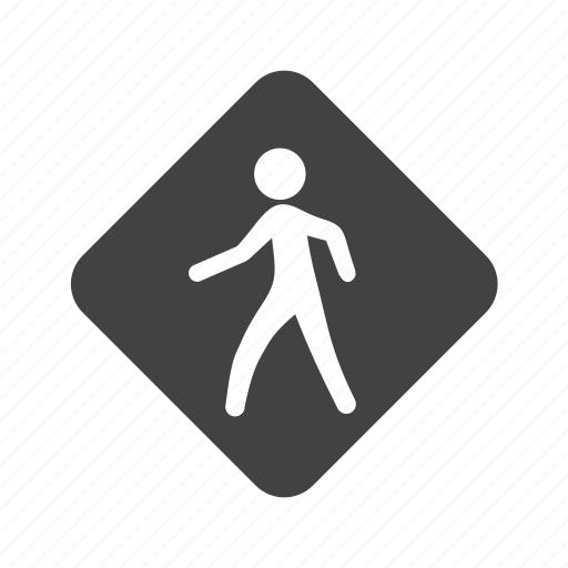 Pedestrian, person, road, sign, street, traffic, transportation icon - Download on Iconfinder