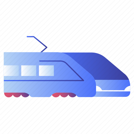 Bullet, locomotive, railway, train, transit, transportation icon - Download on Iconfinder