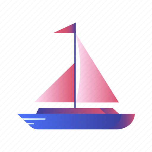 Boat, sailboat, tourism, transportation, vacation, yacht icon - Download on Iconfinder