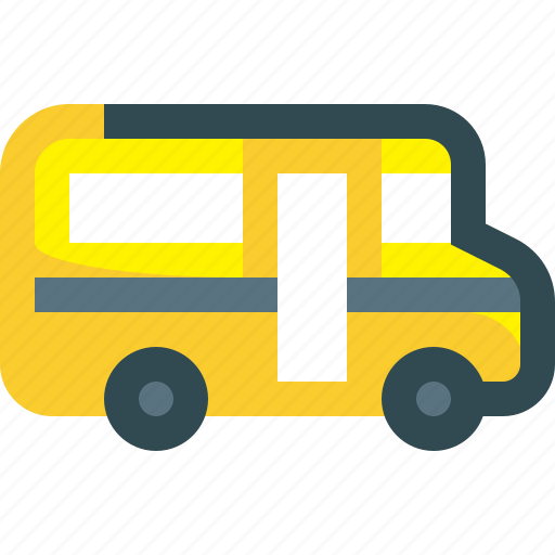 Schoolbus, school, bus, public icon - Download on Iconfinder
