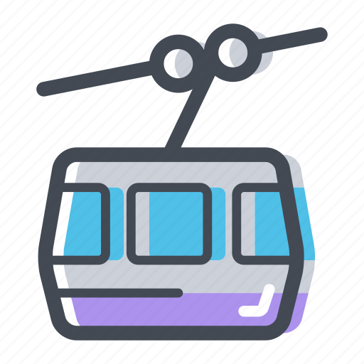 Cable car, cableway, mountain, public transport, ropeway, transportation icon - Download on Iconfinder