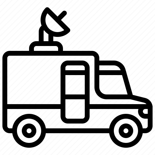 Transport, vehicle, news, journal, van, camper icon - Download on Iconfinder