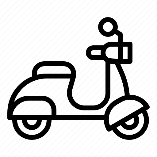 Transport, vehicle, scooter, bike, motorbike icon - Download on Iconfinder